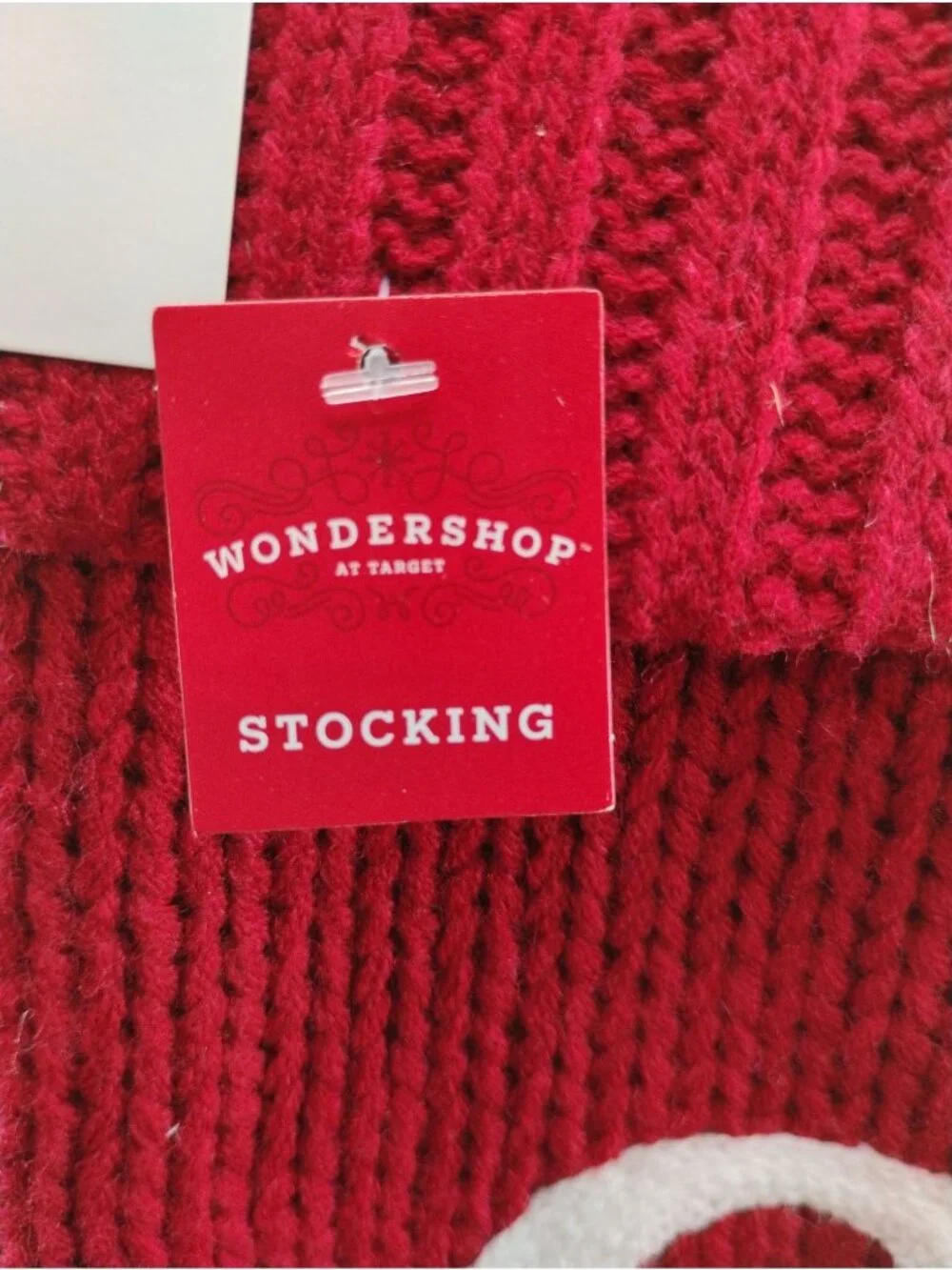 Christmas Knit Stocking With Letter 